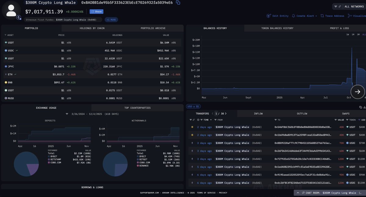 💥 BIGG 

A WHALE JUST OPENED A $300 MILLION LONG ON ALTCOINS 

ALT SEASON COMING