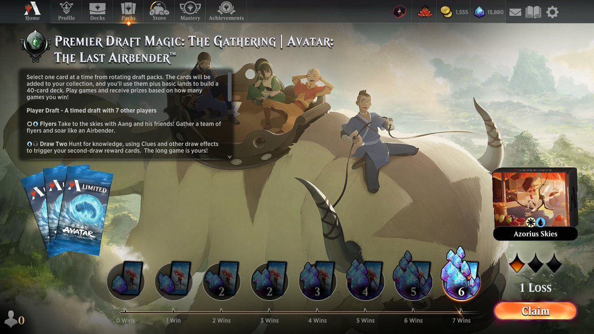 ThePastaPirate's tweet image. 🪽🏆Azorius Skies🏆🪽

1) 1x Mechanist: deck's only rare

2) 2x Cat-Owl: surprisingly solid beater

3) Lesson/Sub: brutal tempo plays 

4) Sokka/Sub: mythic uncommons

5) Back to back trophies the last two drafts🏆🏆

Draft: 17lands.com/draft/eb166645…

Games: 17lands.com/details/eb1666…