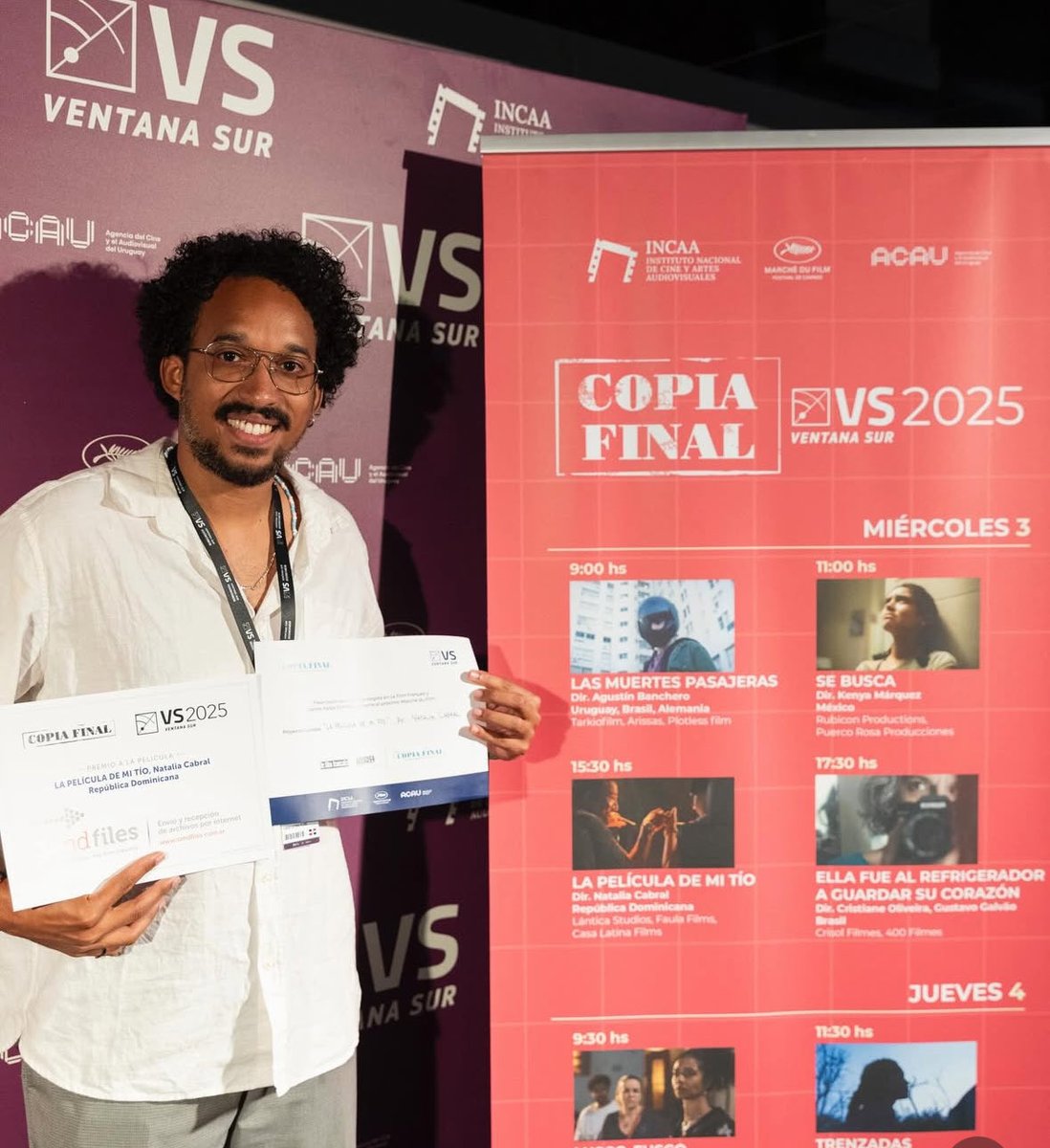 FaulaFilms's tweet image. Gracias al jurado de Copia Final  @VentanaSur por el premio Le Film Français Cannes Market a nuestro proyecto “La Película de Mi Tío” ❤️✨ 

🎥 Una producción de @lanticastudios @FaulaFilms y Casa Latina Films 
💪🏽 Con el apoyo de @DGCINERD @ibermedia 

#cinedominicano #ventanasur