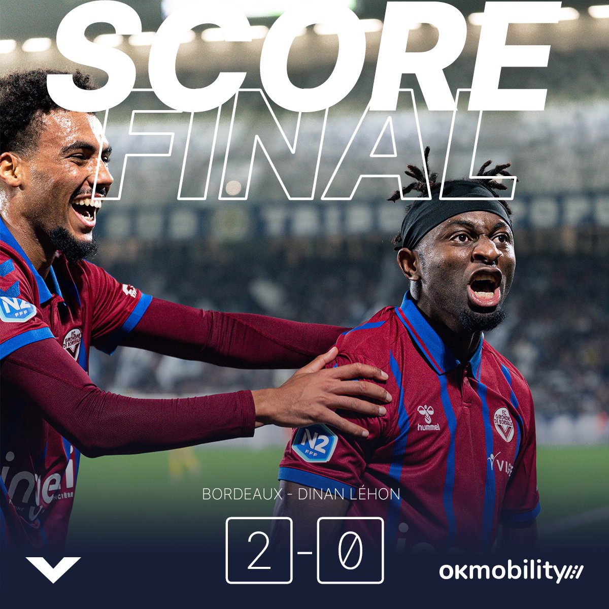 𝙑𝙄𝘾𝙏𝙊𝙄𝙍𝙀 ✌️

Onzième succès de rang pour nos Girondins qui retrouvent la première place du classement. Un doublé signé Royce Openda. 👏

2-0 #FCGBDLFC