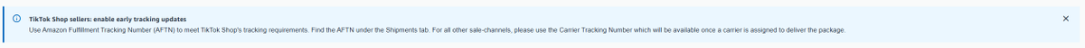 ReallyJustJoe's tweet image. Amazon recently added this blurb in MCF advising TikTok Shop sellers who use Amazon to fulfill their orders on how to meet TikTok SLAs

It's interesting that we've never seen a report on how much TikTok GMV is actually fulfilled by Amazon, its probably higher than what most…