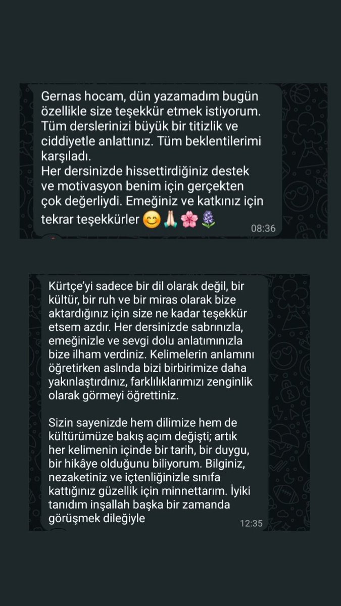 Piştî kursa Kurdî
Ji xwendekaran 💐