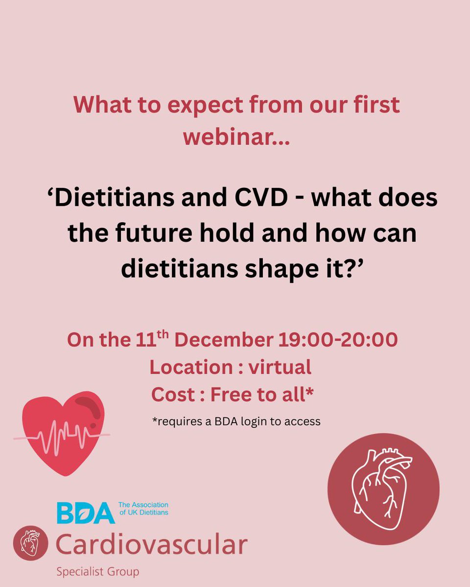 BDA_CVD's tweet photo. We are delighted to have Dr Kevin Klatt @KCKlatt as our second speaker for our event next week.

Details on how to book are below

https://t.co/1UnqOzNtgY…

@BDA_Dietitians @drtom_butler @DSG_BDA @BDA_Obesity @JHND_Official https://t.co/sMC1cAKg10