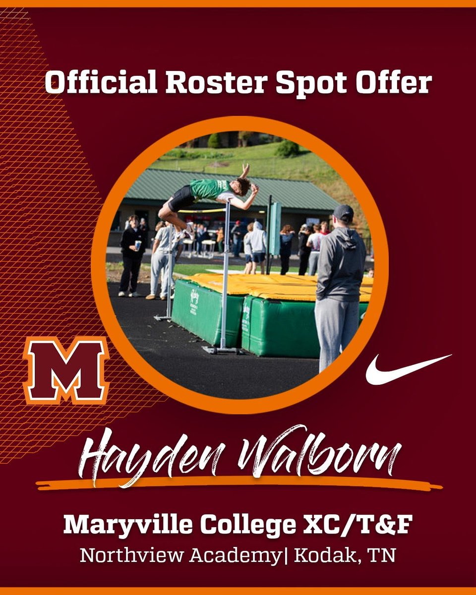 Hayden_Walborn's tweet photo. #AGTG I'm incredibly thankful to have received an offer from Maryville College  to run and jump at the next level, grateful for the opportunity @MCScots_XCTF @NorthviewTrack1 https://t.co/1wuYWOsO2L