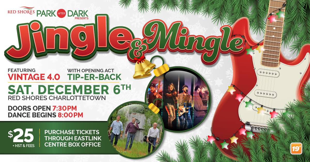 🚨Last chance to attend this great event!

🥳 The doors open TONIGHT at 7:30pm, with Tip-Er-Back setting the stage at 8:00pm followed by Vintage 4.0. This event will have you dancing into the holiday spirit.🕺19+

🎟️Last chance - get your tickets: bit.ly/47LcIMM