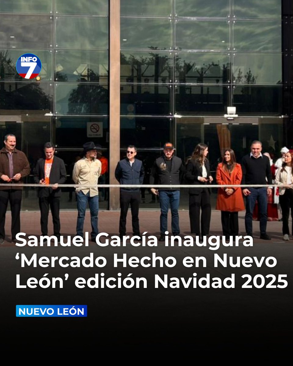 info7mty's tweet photo. 📍 El gobernador de #NuevoLeón, Samuel García, dio inicio al "Mercado Hecho en Nuevo León", un espacio dedicado a impulsar el talento y los productos locales.
#VenteAl7
#Info7MTY
https://t.co/QvGvyGkDAb https://t.co/YRO3Yq4YQD