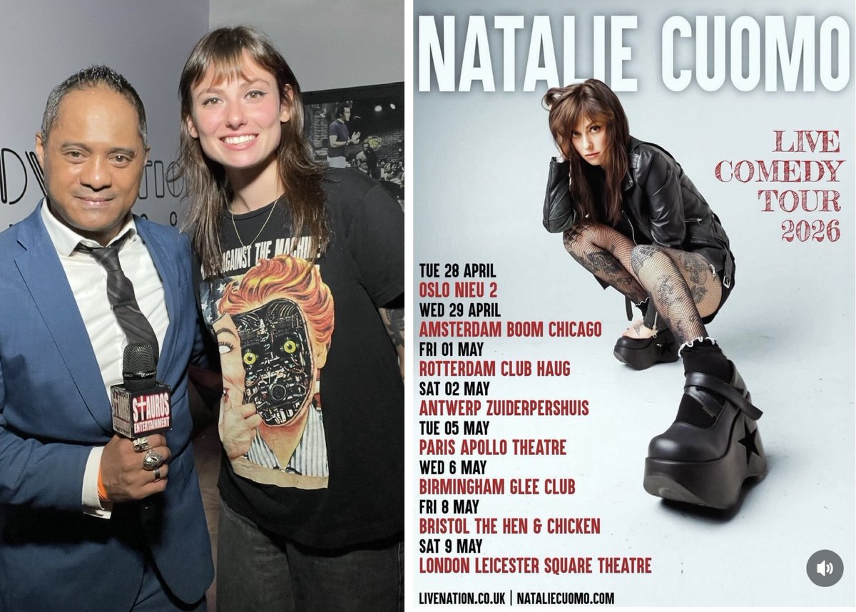 Wanted2Help Promote &amp; Dedicate 2Day’s #StepbackSaturday Fond Memory to One of my #FavInterviewed Guests &amp; Comedians, The Awesome, Sweet, Lovely, &amp; Hilarious; #NatalieCuomo, who’s Tickets for her EUROPE/UK LIVE COMEDY TOUR 2026 just DROPPED!  Get TIX NOW @ NatalieCuomo.com!