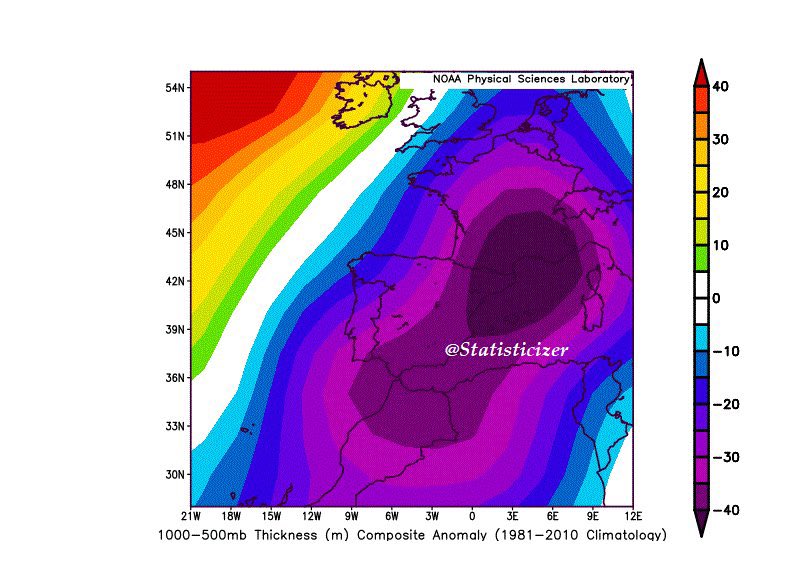 robertodegodos's tweet photo. 👀 Els models estan intuint coses…

L’anticicló de les Açores es reforçaria, enviant altes pressions més enllà de les Illes Britàniques ⬆️

🥶 Això provocaria descens d’aire molt fred en direcció retrògrada.

Resum: fred i neu pels volts del 20 de desembre ❄️

Ho anirem seguint! https://t.co/kIWzSO6JdQ