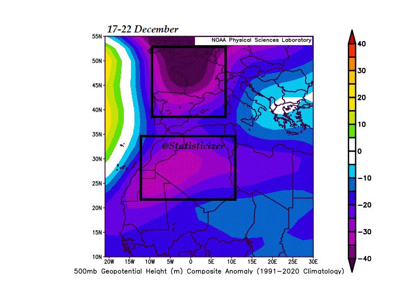 robertodegodos's tweet photo. 👀 Els models estan intuint coses…

L’anticicló de les Açores es reforçaria, enviant altes pressions més enllà de les Illes Britàniques ⬆️

🥶 Això provocaria descens d’aire molt fred en direcció retrògrada.

Resum: fred i neu pels volts del 20 de desembre ❄️

Ho anirem seguint! https://t.co/kIWzSO6JdQ
