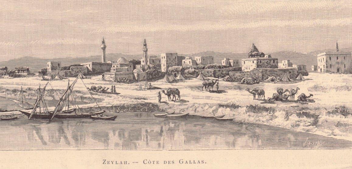 Perfect example of how Somalis can't grasp time. 

The illustration is from the late 1800s or early 1900s when the French controlled French Somaliland (Zeila or Seylac practically borders the old French Somaliland).