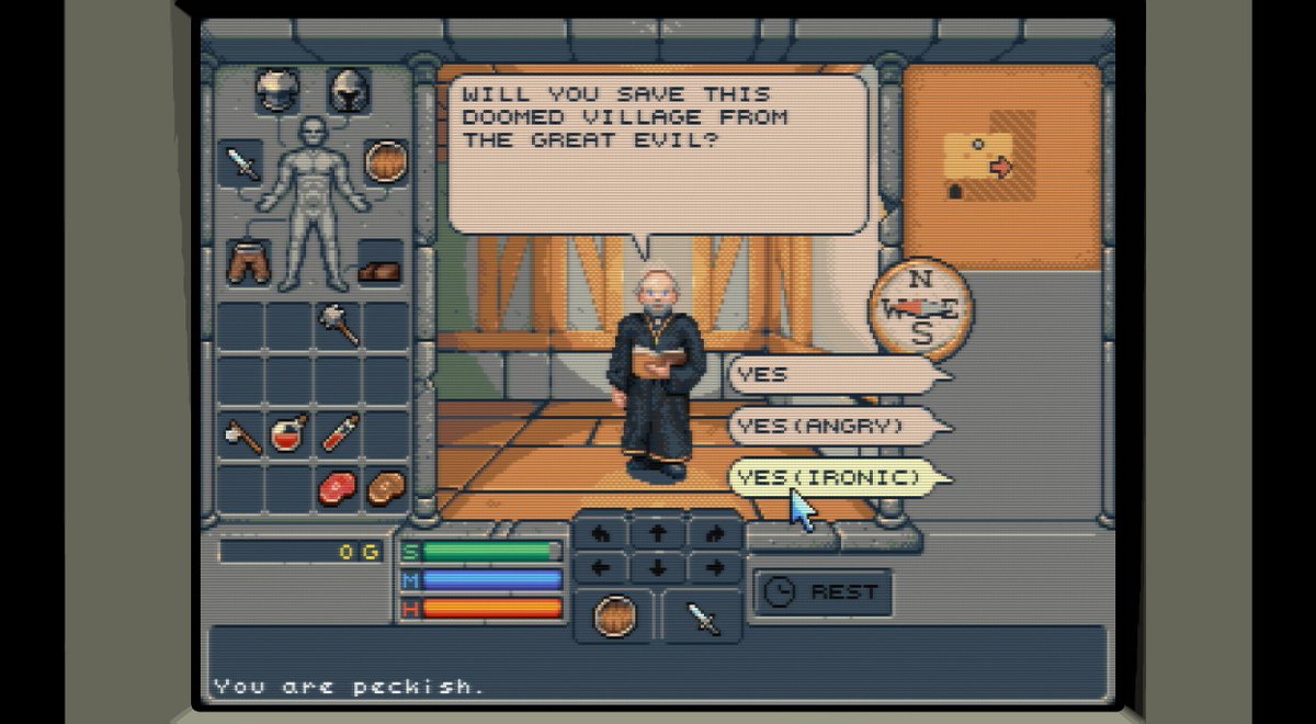 Learning how to do effective player choices from the best.

#gamedev #indiegame #pixelart #dungeoncrawler #blobber #sceenshotsaturday