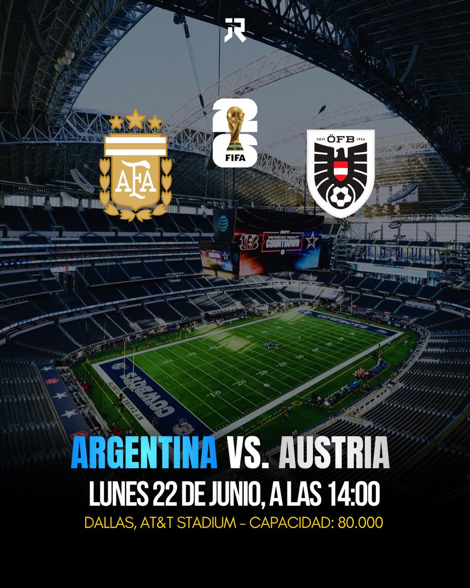 jonirajoy's tweet photo. 👉 Se confirmaron oficialmente los días, horarios y sedes de los partidos de la Selección Argentina para la Zona de Grupos del Mundial 2026. A empezar a agendar 🗓️✍️ https://t.co/daorhR3D8B