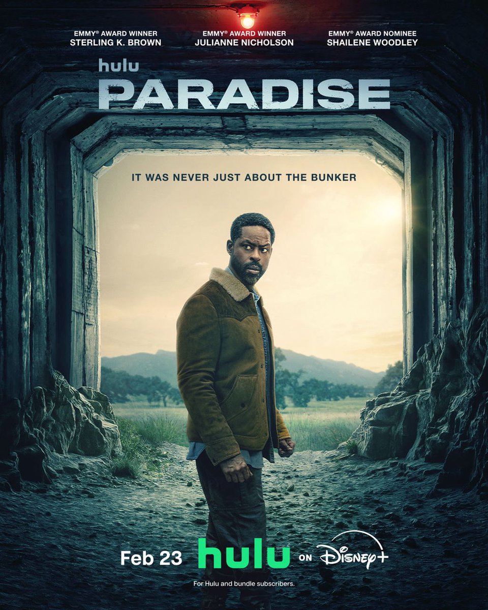 Sterling K. Brown in the first poster for #Paradise: Season 2.

Premiering February 23 on Hulu.