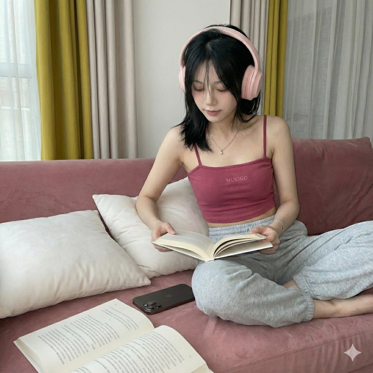 Seductive Sofa Selfie Prompt — example 4