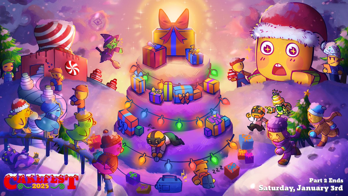 CakebombStudios's tweet image. Out now for #MakeaCake! Part 2 of our annual Cakefest 2025!

This time, we're reaching for 10 MILLION CAKES!! The map has a festive look, Cake Monsters are lurking about... and invite people to the Manager's 10th anniversary!

Play now!
roblox.com/games/39972972…

#Roblox #RobloxDev