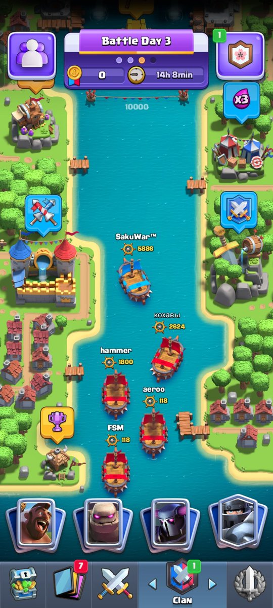 Les guerres de clan commencent désormais dans le clan spécialement conçu pour ! 
link.clashroyale.com/invite/clan/en…