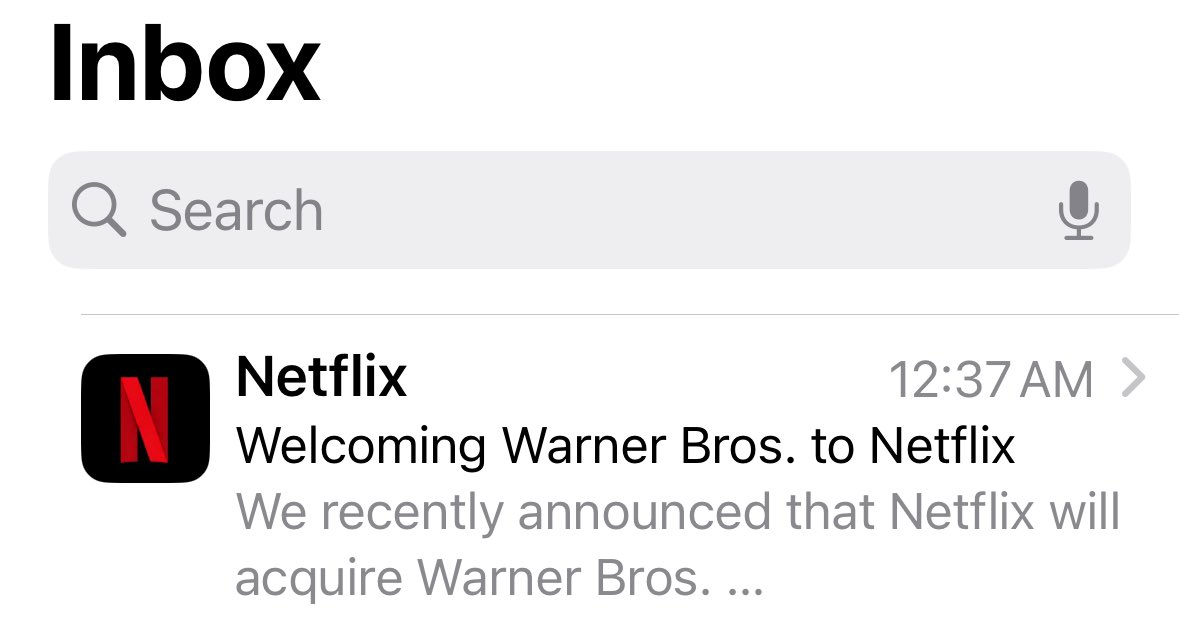 Did anyone else get that Netflix email???