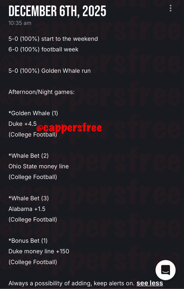 cappersforfree's tweet photo. yourdailycapper &amp; five https://t.co/bHK8Mryc9G