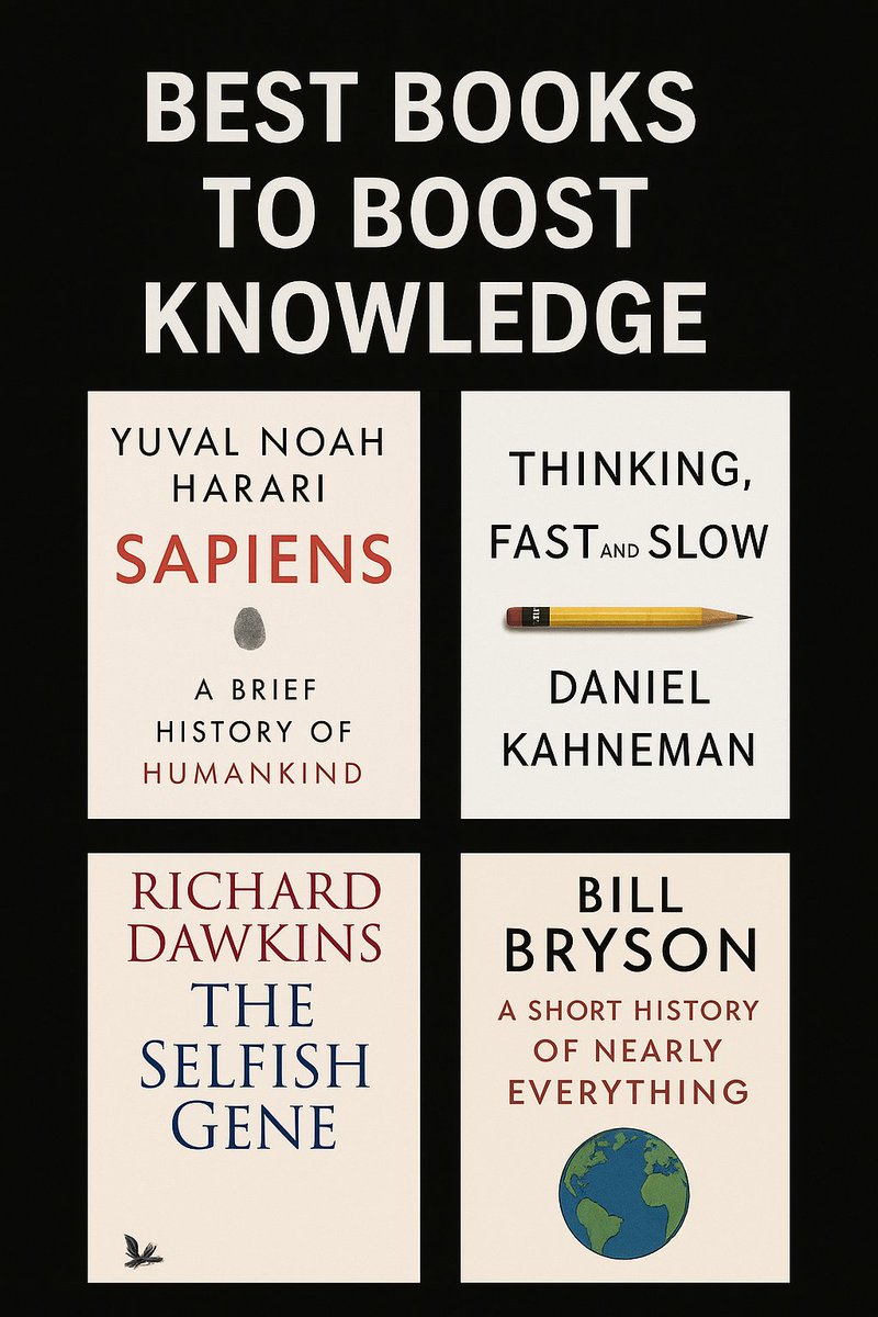 Best Books To Boost Knowledge 

- Thread 🧵