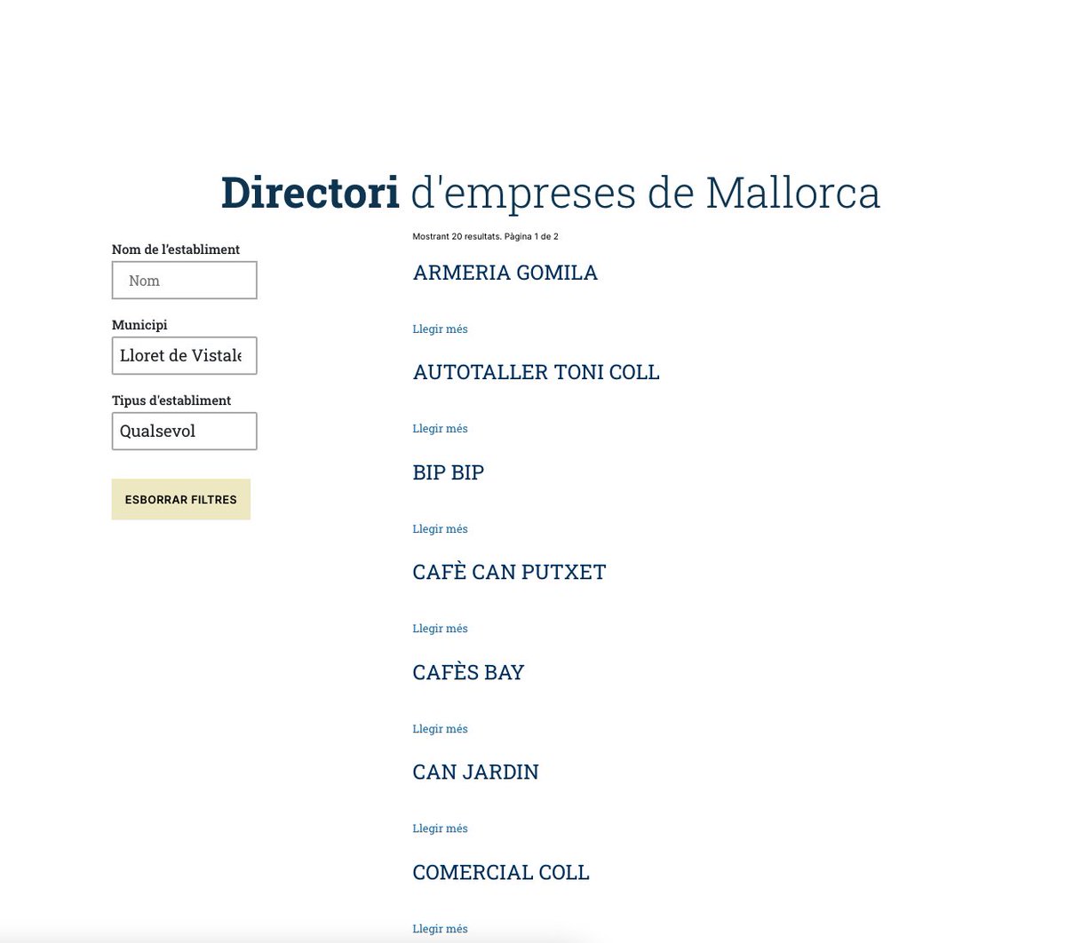 🚬 Saps quants estancs hi ha a #LloretdeVistalegre? 

🏥 I a on és la farmàcia?

🤔 El directori d'empreses de #MallorcaActiva ho sap!

🖇 Apunta’t gratuïtament al directori per millorar la teva imatge digital👇
bit.ly/MallorcaEmpresa

#Comerç #Empresa #Emprenedoria