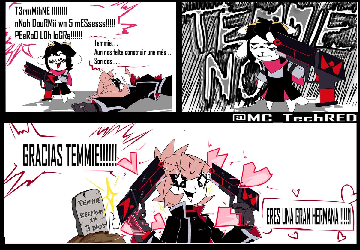 MC_TechRED's tweet image. CANINE SISTER 🐾🐾

Trabajar duro por la hermandad 

#undertaleau
#Rw_Tale
#Undertalered
#Temmie
#undertale