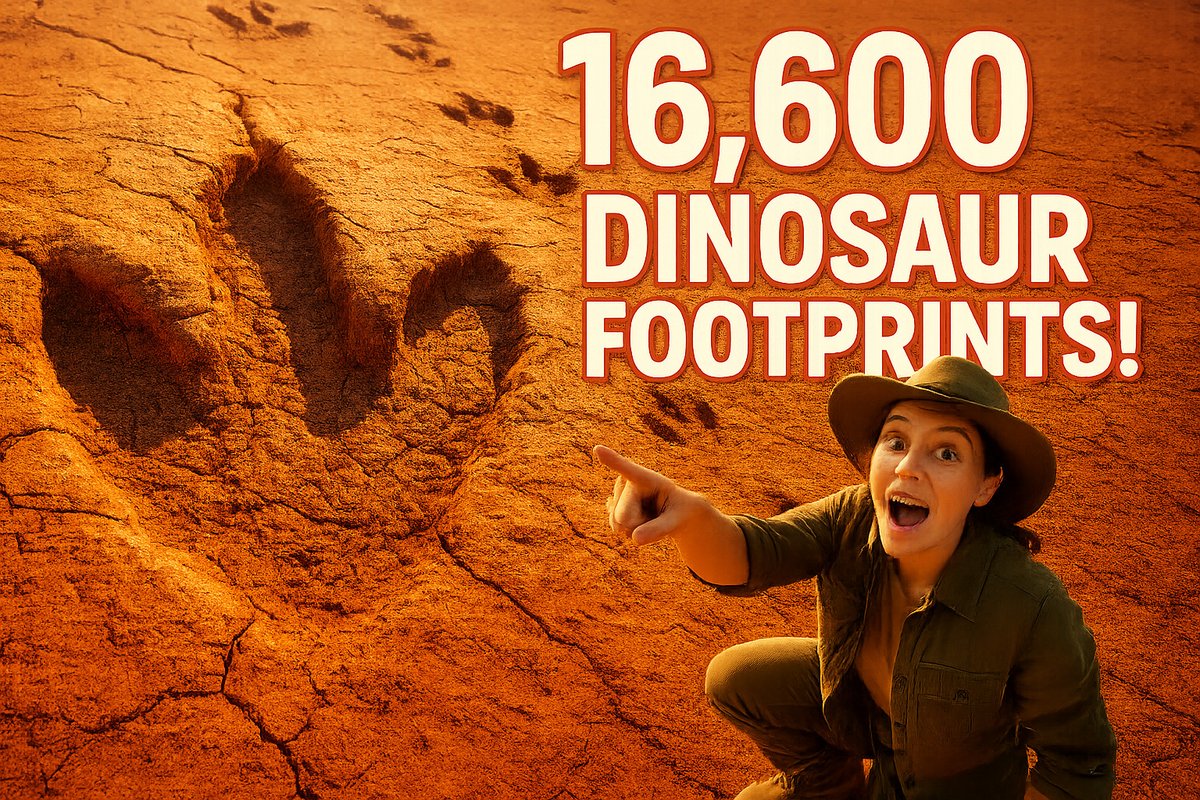 Breaking Discovery: 16,600 Dinosaur Footprints Unearthed in Bolivia! 

Watch here: youtube.com/watch?v=S2vyVz…