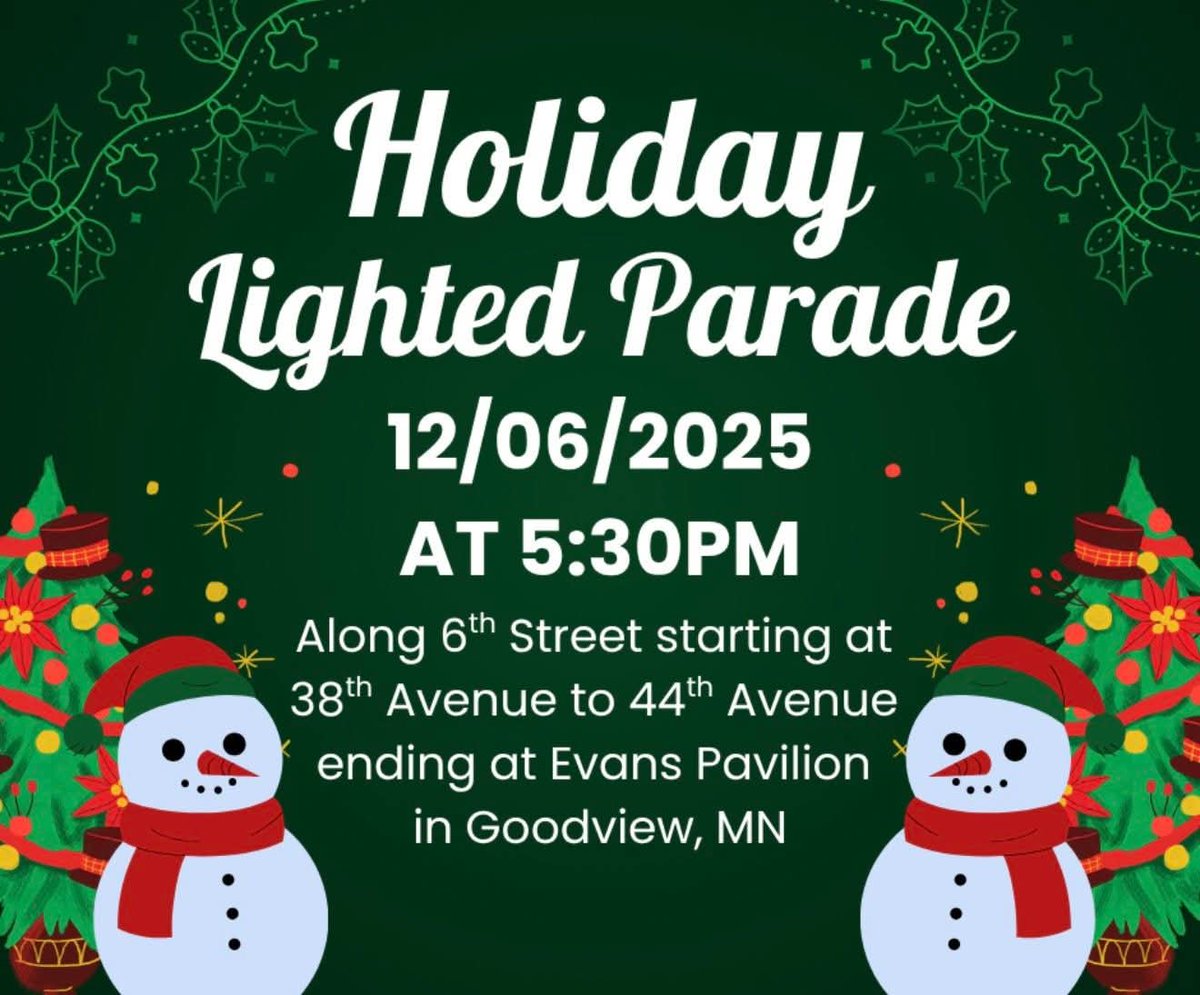 GoodviewBen's tweet photo. It's parade day!🎄🎄🎄

#everybodylovesaparade 
#goodviewmn 
#happyholidays https://t.co/CrEVEEs75g