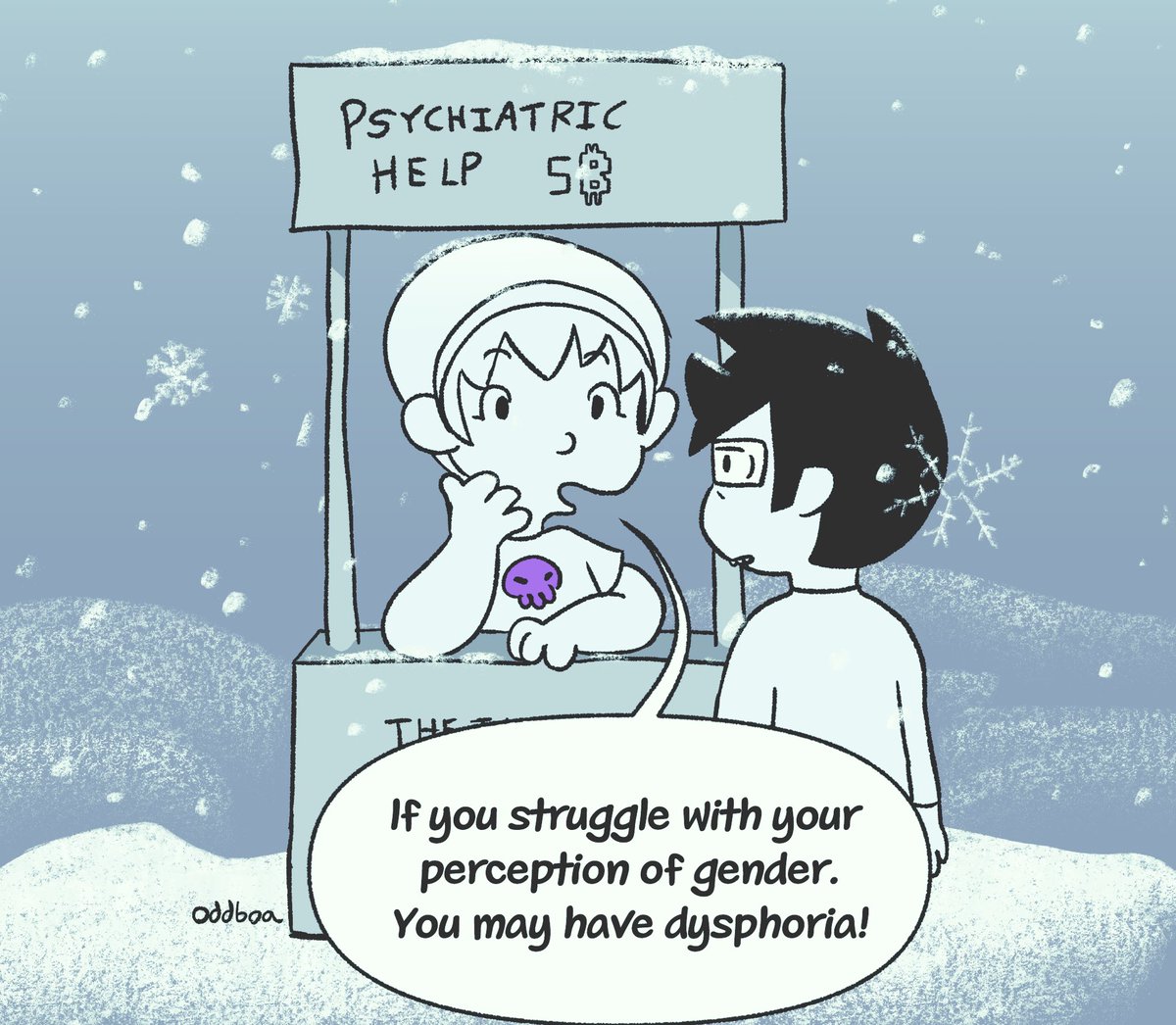 oddboa's tweet image. A very June Egbert Christmas #Homestuck