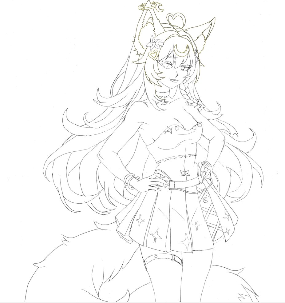 Getting outside my comfort zone with a bit of kitsune work