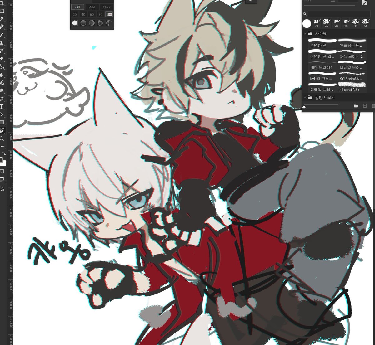 오랜만에 드림을 그렸어요