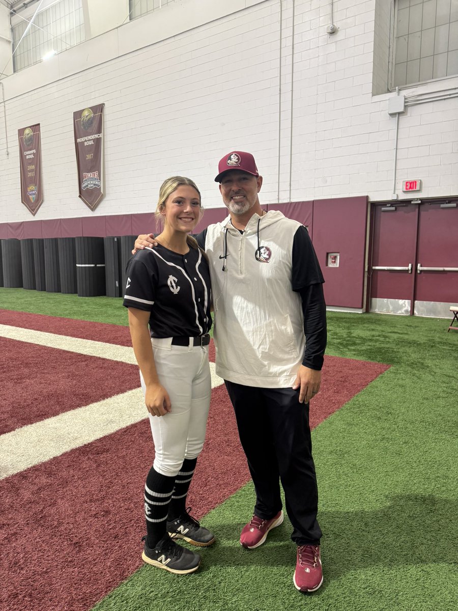 AddyClark014's tweet image. Thank you @FSU_Softball for having me at your camp .I really enjoyed all the instruction that these coaches and players have gave me. Im very greatful that i could attend this amazing camp. I cant wait to come back next year!! #FSU  @TCam_FSUSB @CoachAlameda   @FSU_CoachWilson