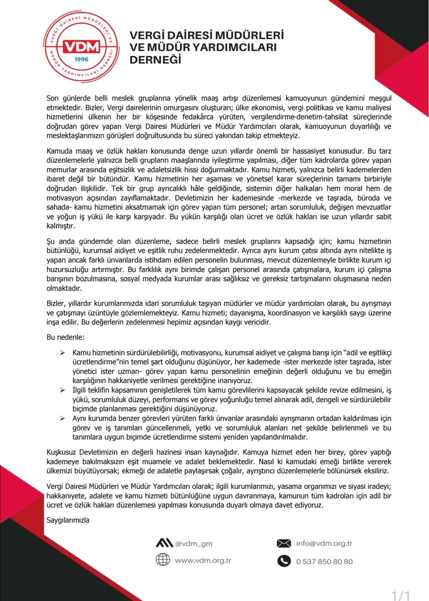 Bütüncül ve hakkaniyetten uzak her düzenleme eksik kalacak ve ilerleyen dönemlere daha büyük sorunlar taşıyacaktır.
<a href="/memetsimsek/">Mehmet Simsek</a> <a href="/gibsosyalmedya/">Gelir İdaresi Başkanlığı</a> <a href="/TBMMresmi/">TBMM</a> <a href="/ahmetunluysafak/">Ahmet ÜNLÜ</a>