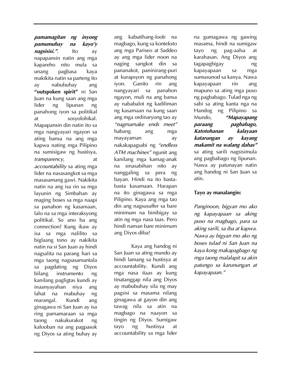 Rev. Fr Ignacio Xavier de Jesus tweet media