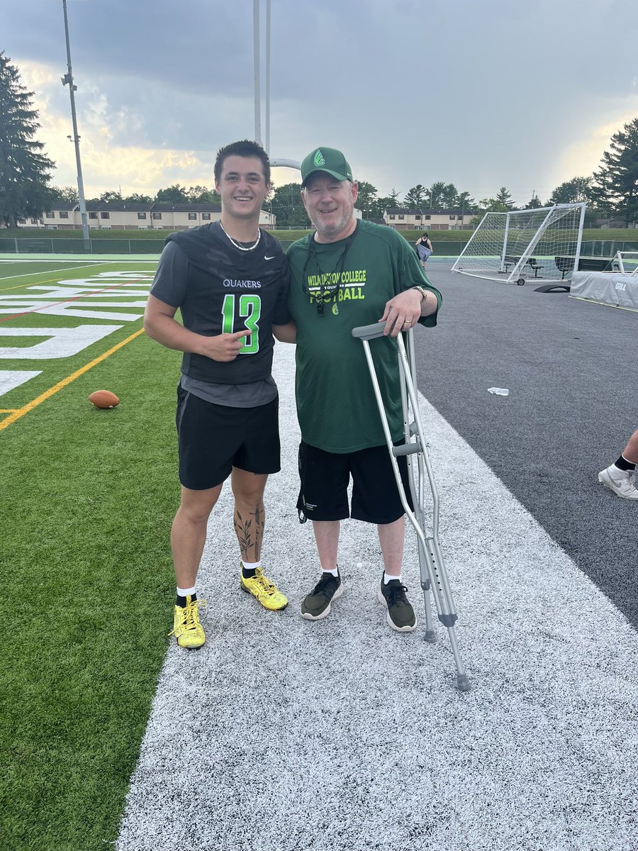 PrestonFauber's tweet photo. Blessed to receive an offer to continue my football career at Wilmington @CoachFarley15 @CoachTolen27 @CoachKBurke3 @DubC_Football https://t.co/wxCy8OkDrP