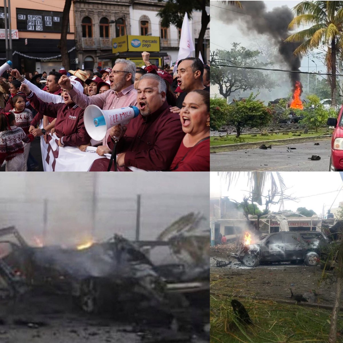 ¿Que celebran qué? El gobernador <a href="/ARBedolla/">Alfredo Ramírez Bedolla</a> debería estar ahora mismo en #Coahuayana atendiendo la las víctimas del #cochebomba y no es su fiesta de los #7AnosDeBienestar pues al menos en #Michoacán no hay absolutamente nada que celebrar, vamos de tragedia en tragedia con todo y