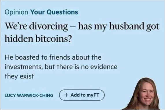 Core uses of crypto:

1) defi
2) hiding money from your wife