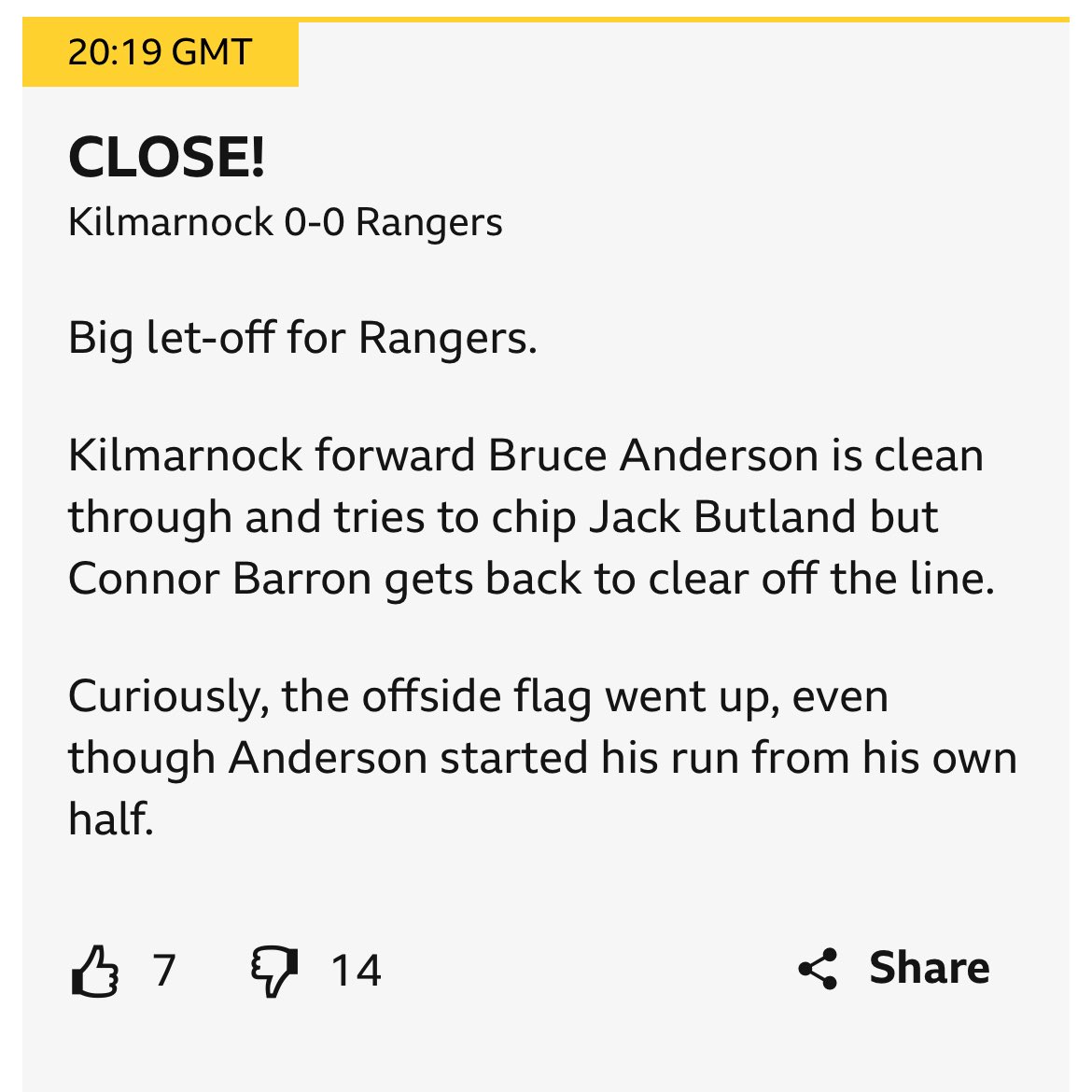 😂😂😂

Not even hiding it anymore!! 

Offside but ran from his own half!! Fuck the <a href="/ScottishFA/">Scottish FA</a> and Scottish football. 

It’s absolutely done! 😳