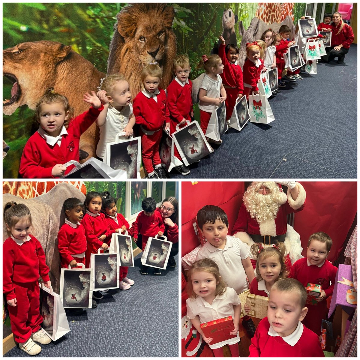 It's the most wonderful time of the year, Nursery children's faces were aglow with the excitement of seeing Santa and shopping for loved ones 🎅🏻 ⛄️🎄🎁 #SantaClausiscomingtotown #Christmasshopping #Weareleechapel