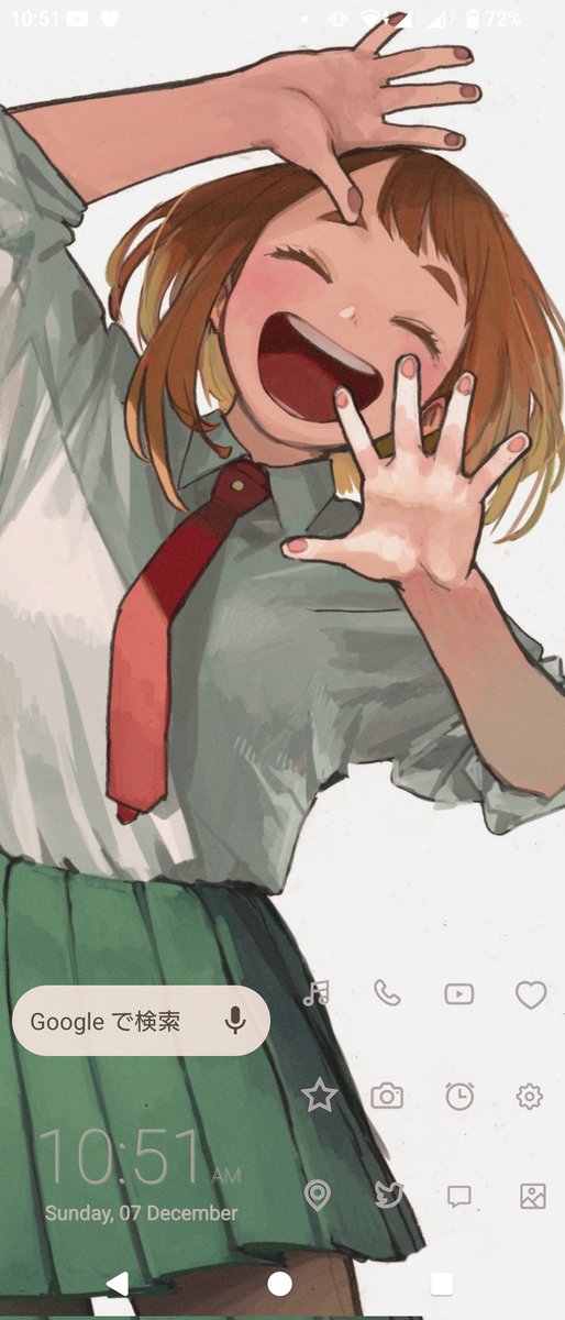 久しぶりにトップ画面を変更!! お茶子 OUT お茶子 IN #僕のヒーロー