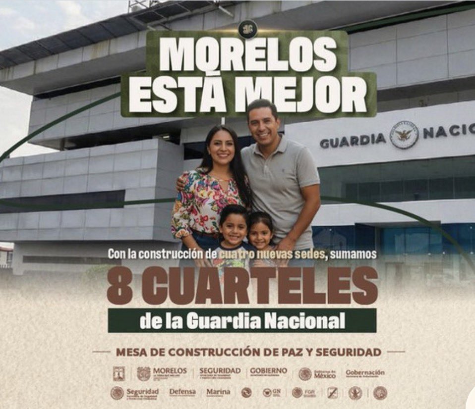 Con nueva infraestructura fortalecemos los Operativos Interinstitucionales Conjuntos, que nos permite avanzar a favor de la seguridad de las y los morelenses.

Hoy, las familias morelense tienen más confianza en sus autoridades de seguridad.

#MorelosEstáMejor

#LaTierraQueNosUne