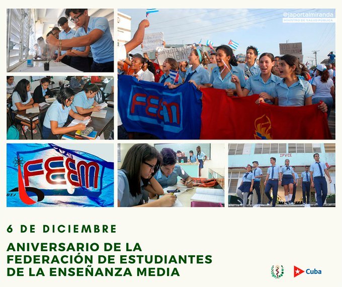 🇨🇺 Muchas  Felicidades a todos los miembros de la Federación de Estudiantes de la Enseñanza Media en este nuevo aniversario
#LatirAvileño