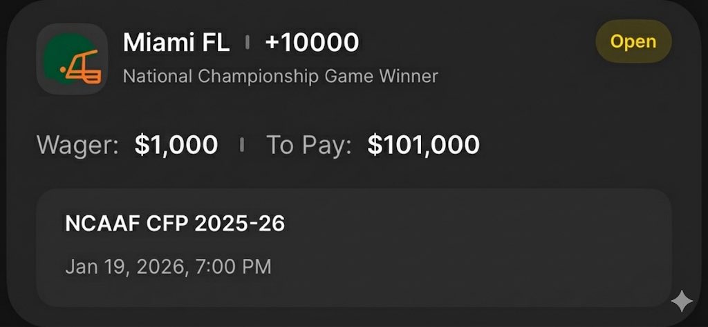 P2Locks's tweet image. Down to +6,000 now baby. Never been more excited about a bet in my life. This is hitting.