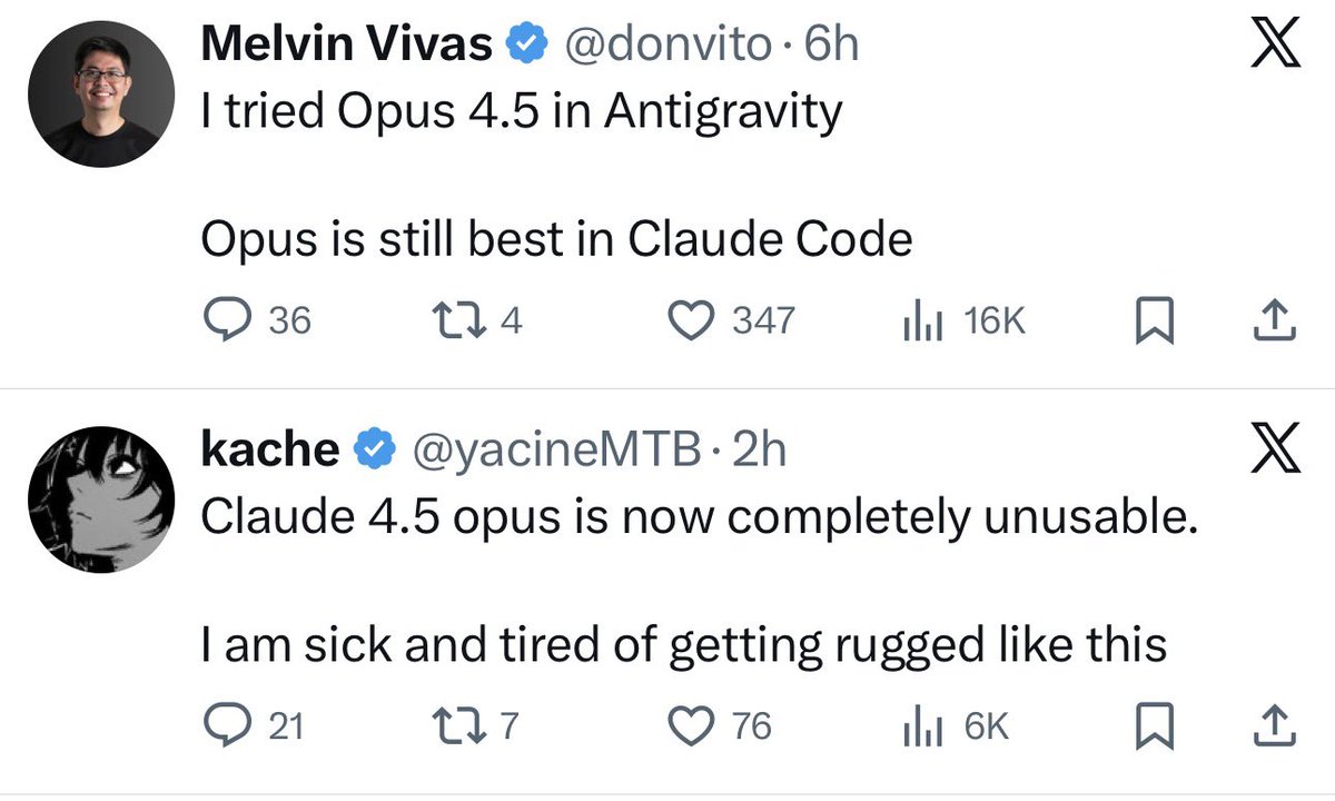 I think where you’re using the models from seems to matter a lot. My recommendation is <a href="/windsurf/">Windsurf</a> for Opus 4.5