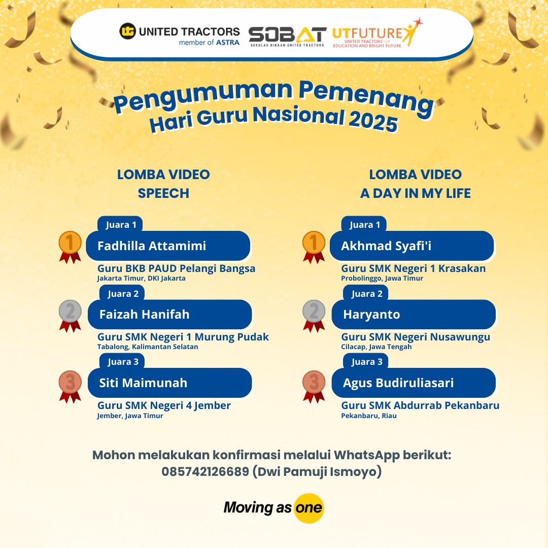 DigitalPelajar's tweet photo. *"Satu hari, satu cerita, satu penghargaan—karya kecil dengan makna besar di Hari Guru Nasional 2025."*✨

Terimakasih atas Kepercayaan dan Apresiasi nya di HGN 2025🎖️ 🏆 https://t.co/0TlDv2Tz6E