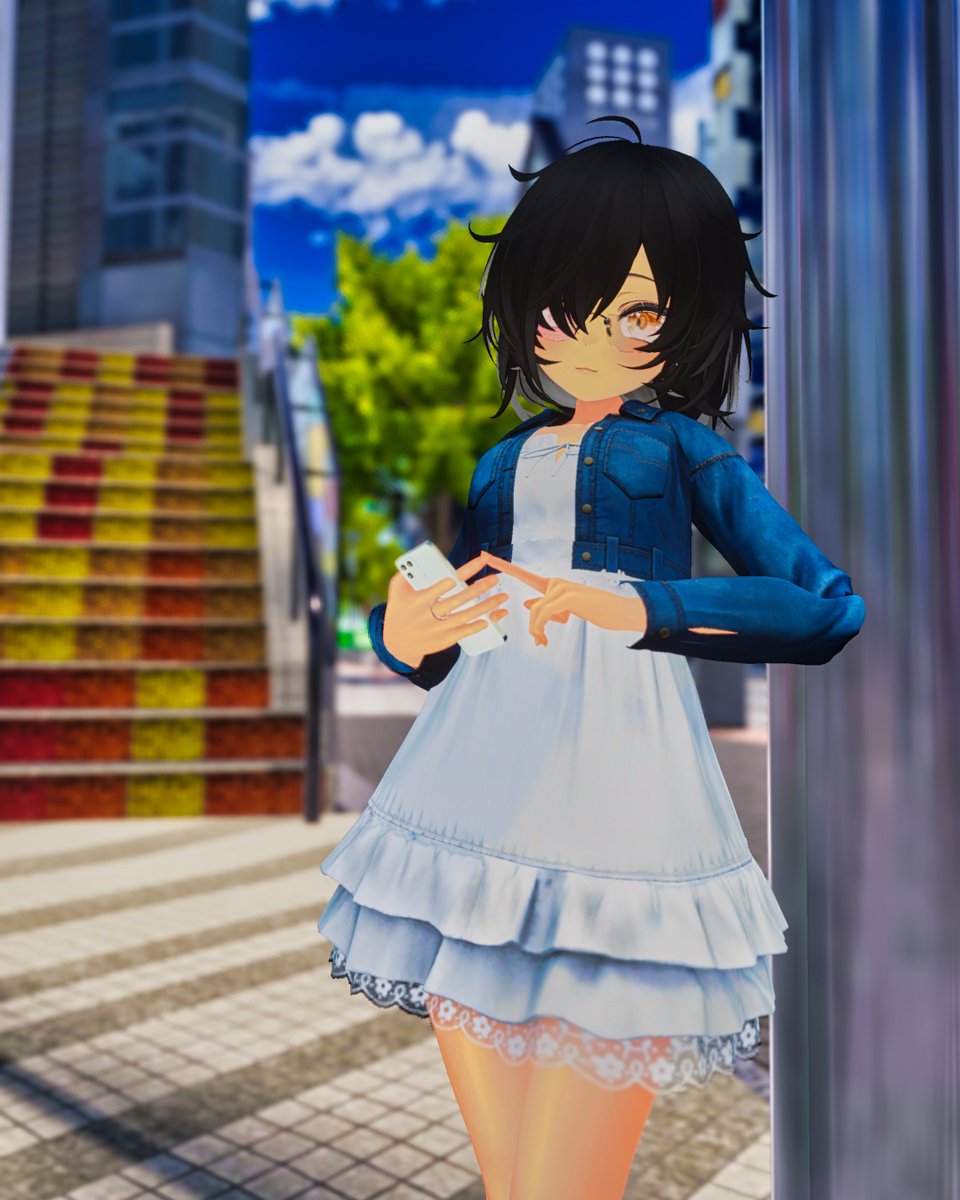 Yeah I Got Here Early, It's Not Like I was Excited For Our Date Or Anything...~
#Tomboys #VRChat #VRChatPhotography #VRChatPhotos #Manuka