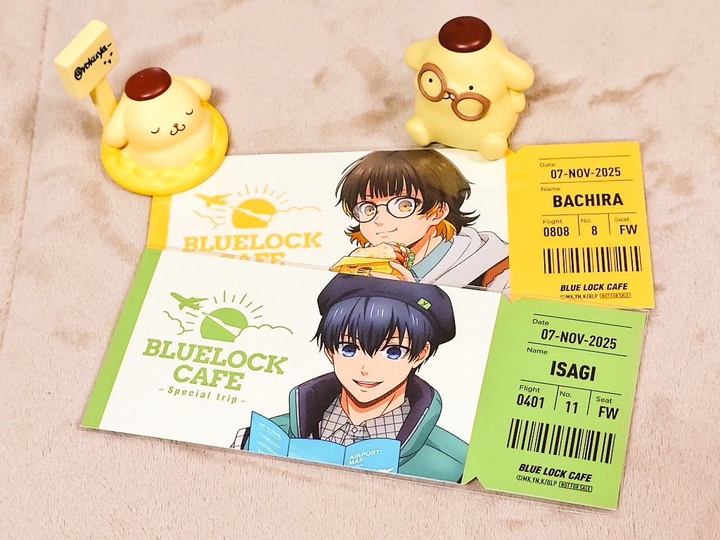 交換希望】 BLUE LOCK CAFE ～special trip～ 譲）☆糸師凛/潔世一/蜂