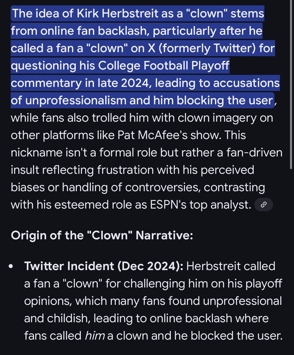 Herbstreit vouches for Alabama not being punished for losing a conference championship game, 2 minutes later says that BYU shouldn’t be in. Time to go to war with my old friend once again. I’m back Kirk