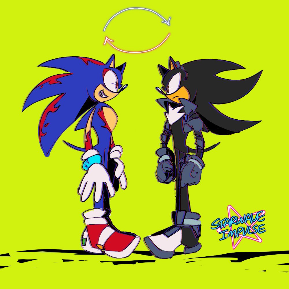 StarwaveImpulse's tweet image. What if... Sonadow roleswap AU but with a twist?

🧵