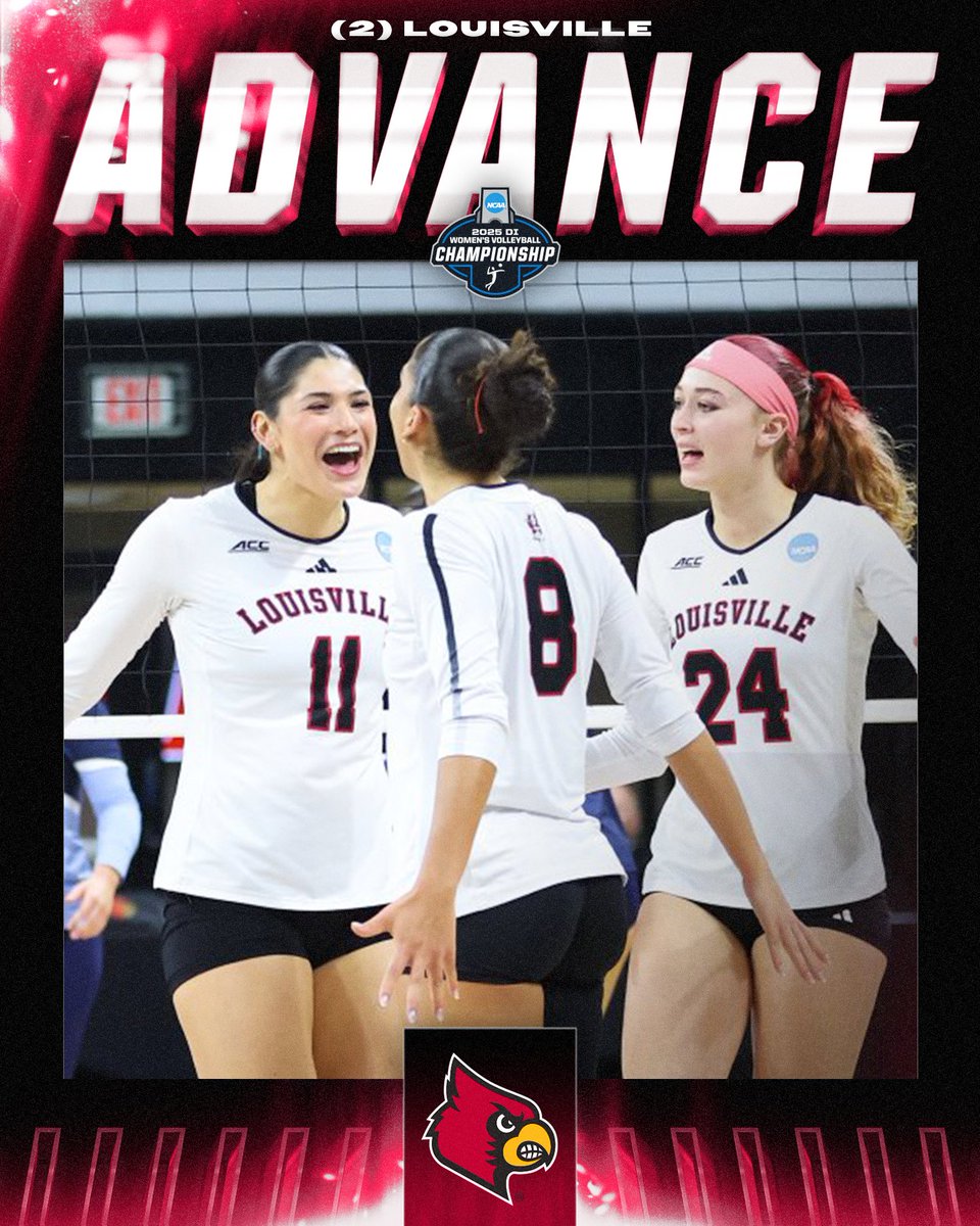CARDS KEEP ON DANCING 💃

(2) <a href="/LouisvilleVB/">Louisville Volleyball</a> defeats Marquette, 3-2, to advance to the Round of 16!

#NCAAWVB
