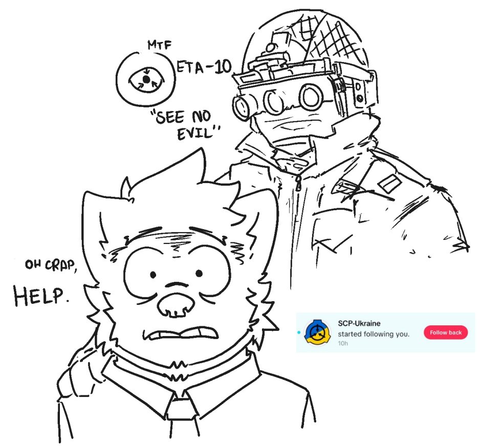 The SCP foundation sent Eta-10 to contain him. How they found him? No clue